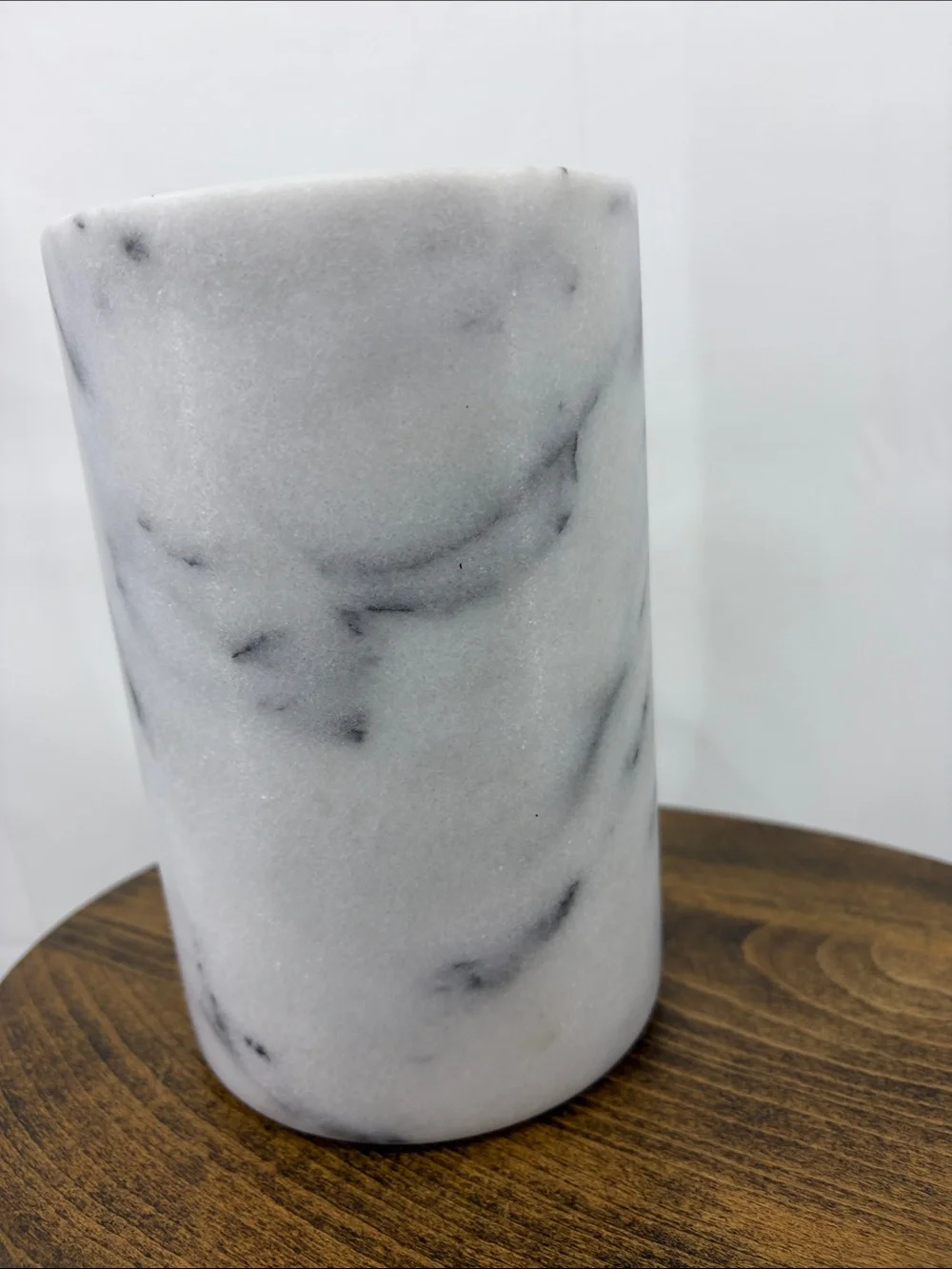Crate & Barrel French Kitchen Marble Wine Chiller Cooler, Counter Utensil Holder
